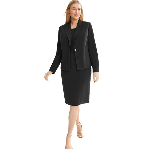 Jessica London Womens Plus Size Single-Breasted Skirt Suit Jessica London Womens Plus Size Single-Breasted Skirt Suit